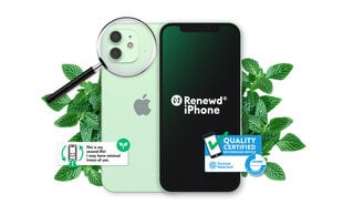 Tehdashuollettu puhelin Apple iPhone 12 64GB, GREEN RND-P19864 hinta ja tiedot | Renewd Puhelimet, älylaitteet ja kamerat | hobbyhall.fi