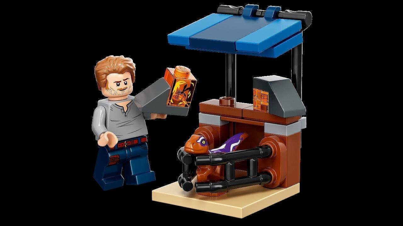 76945 LEGO® Jurassic World™ Dinosaurus, Atrociraptor ja moottoripyörä hinta ja tiedot | LEGOT ja rakennuslelut | hobbyhall.fi