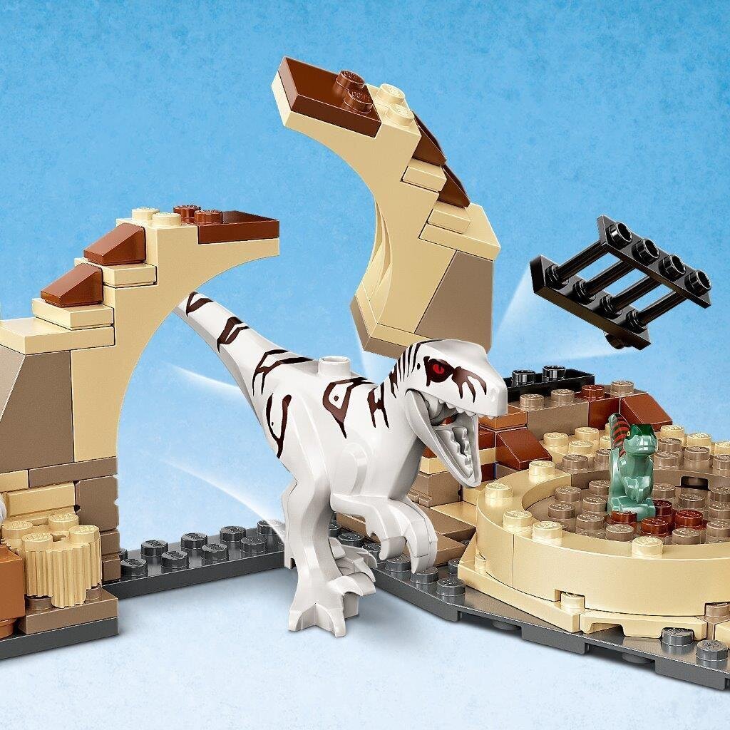 76945 LEGO® Jurassic World™ Dinosaurus, Atrociraptor ja moottoripyörä hinta ja tiedot | LEGOT ja rakennuslelut | hobbyhall.fi