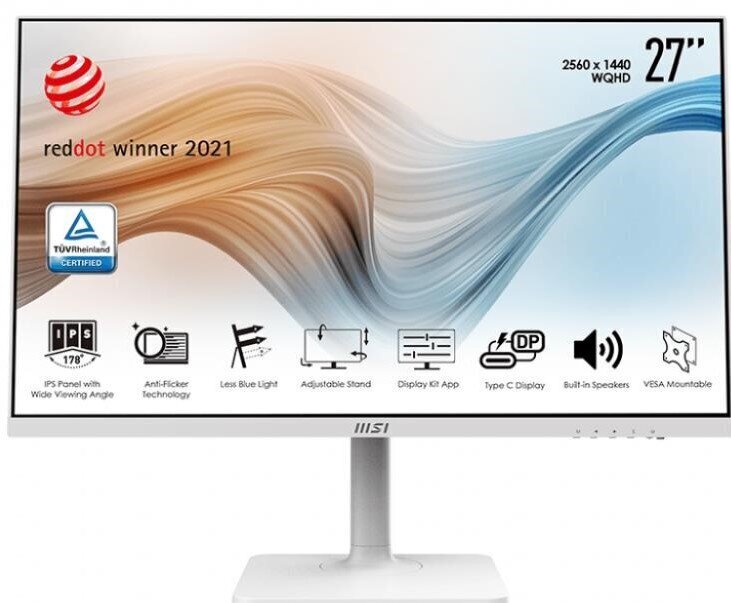 MSI 27" QHD IPS näyttö Modern MD271QPW hinta ja tiedot | Näytöt | hobbyhall.fi