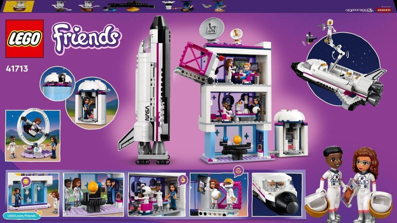 41713 LEGO® Friends Olivian avaruusakatemia hinta ja tiedot | LEGOT ja rakennuslelut | hobbyhall.fi