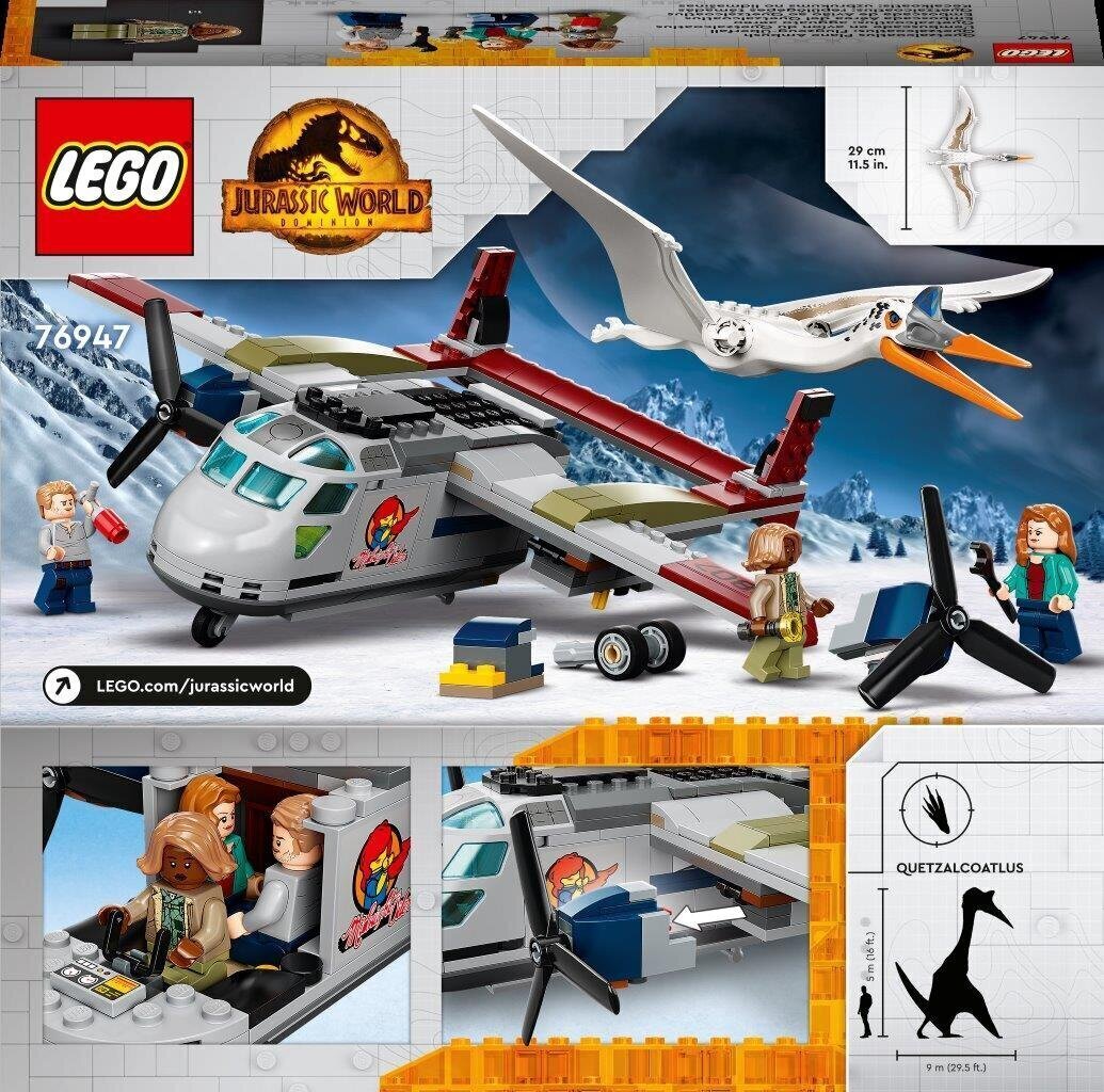 76947 LEGO® Jurassic World Quecalcoat -lentokoneen väijytys hinta ja tiedot | LEGOT ja rakennuslelut | hobbyhall.fi