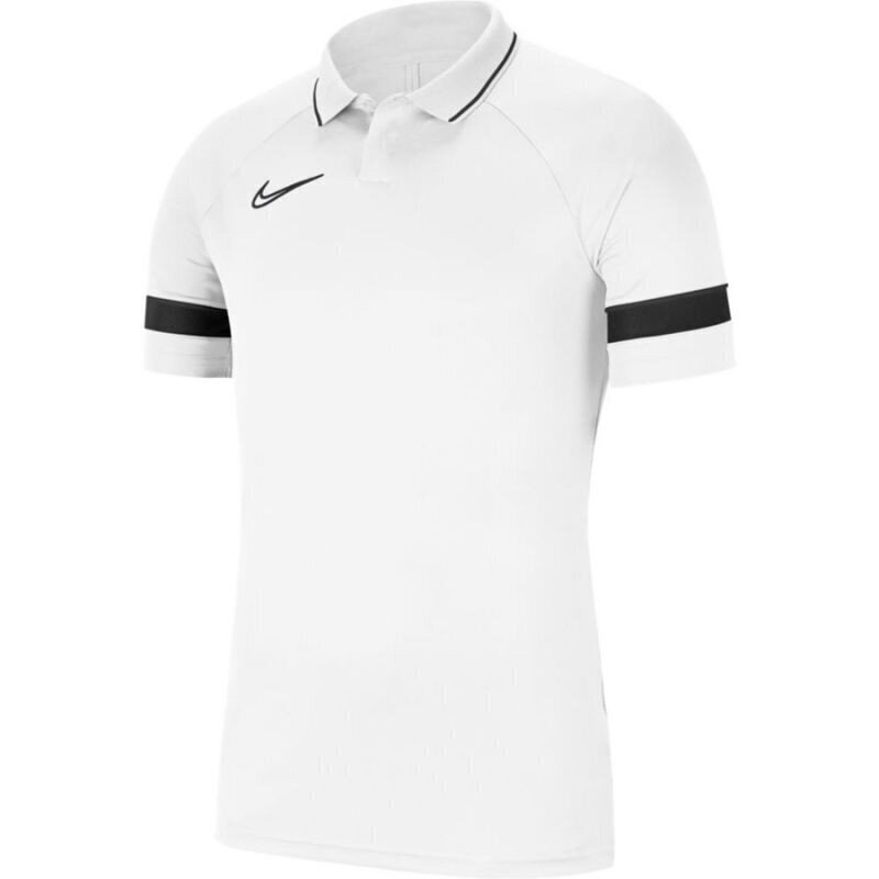 Nike Polo Dry Academy 21 M CW6104 100, valkoinen miesten poolopaita hinta ja tiedot | Miesten urheiluvaatteet | hobbyhall.fi