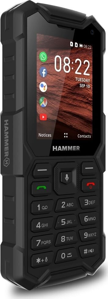 MyPhone Hammer 5 Smart, 4 GB, Dual SIM, Black hinta ja tiedot | Matkapuhelimet | hobbyhall.fi