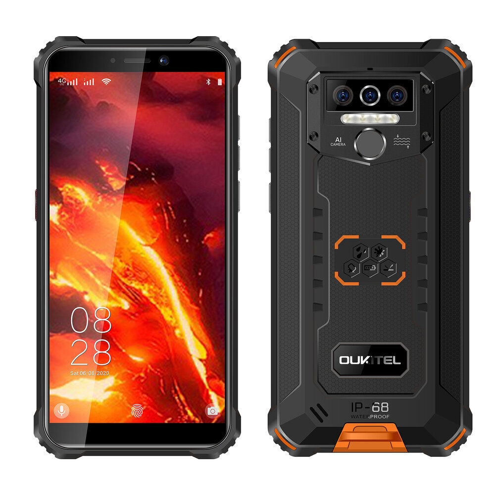 Oukitel WP5 Pro Dual SIM 4/64GB Orange hinta ja tiedot | Matkapuhelimet | hobbyhall.fi