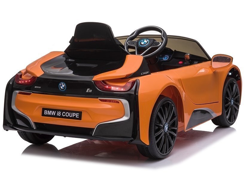 Lasten sähköauto BMW I8 JE1001, oranssi hinta ja tiedot | Lasten sähköautot | hobbyhall.fi