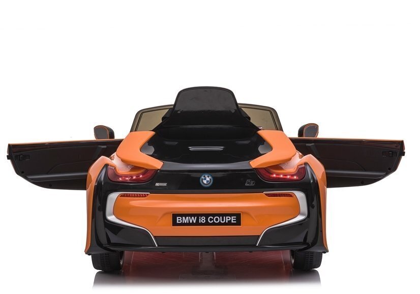 Lasten sähköauto BMW I8 JE1001, oranssi hinta ja tiedot | Lasten sähköautot | hobbyhall.fi