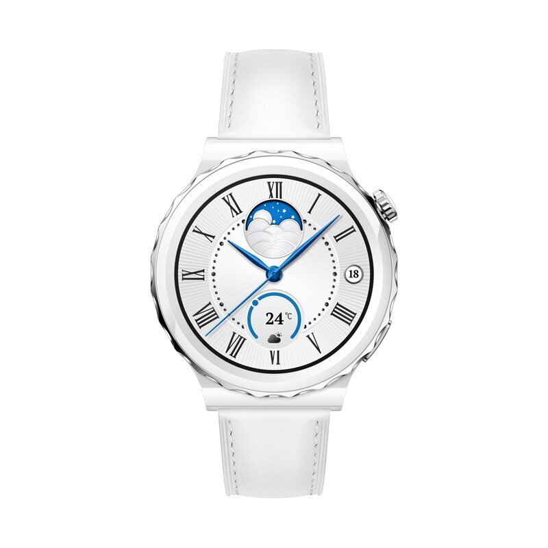 Huawei Watch GT 3 Pro, valkoinen nahkahihna hinta ja tiedot | Älykellot | hobbyhall.fi