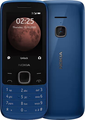 Nokia 225 4G Dual-SIM -peruspuhelin, sininen hinta ja tiedot | Matkapuhelimet | hobbyhall.fi