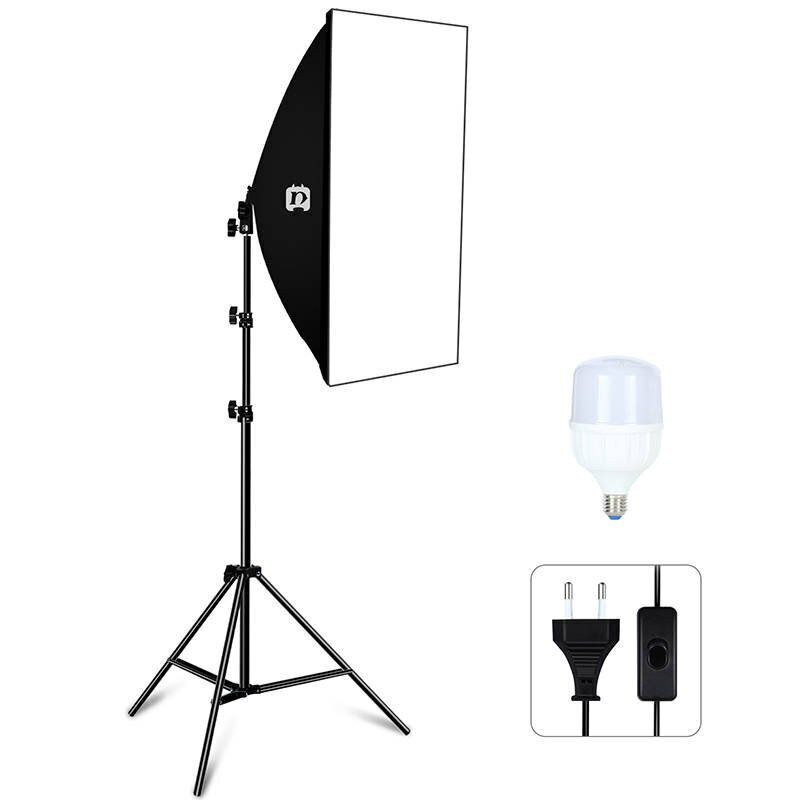 Puluz Studio valolaatikko 50x70cm, jalusta, LED-lamppu 1 kpl PU5070EU hinta ja tiedot | Valokuvaustarvikkeet | hobbyhall.fi