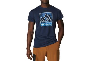 Miesten T-paita Columbia Zero Rules SS Graphic Shirt 1533291464, sininen hinta ja tiedot | Miesten T-paidat | hobbyhall.fi