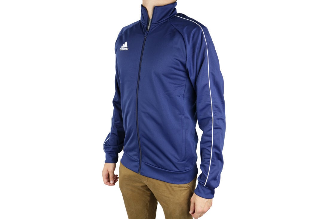 Miesten neule Adidas Core 18 PES JKT M CV3563, sininen hinta ja tiedot | Miesten puserot ja hupparit | hobbyhall.fi