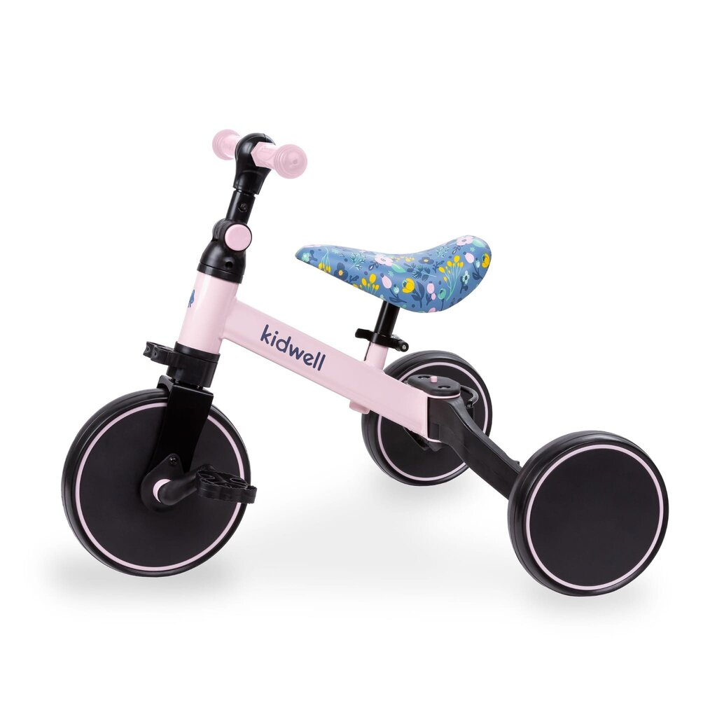 Kidwell Pico 3 in 1 -kolmipyörä/potkupyörä, pinkki hinta ja tiedot | Kolmipyörät | hobbyhall.fi