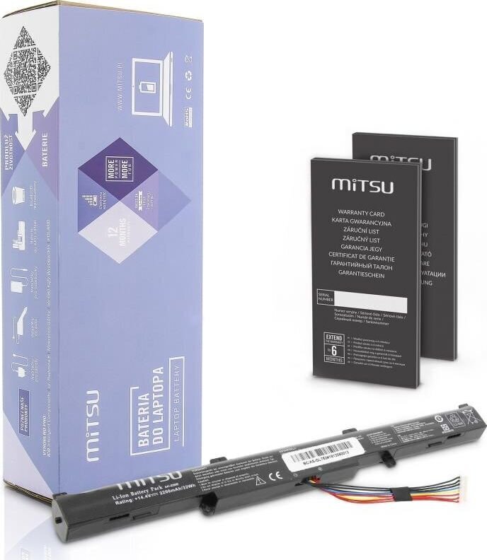 Mitsu BC/AS - GL752 hinta ja tiedot | Kannettavien tietokoneiden akut | hobbyhall.fi