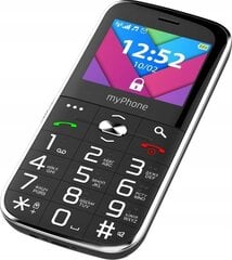 MyPhone Halo C, 32 MB, Dual SIM, musta hinta ja tiedot | MyPhone Puhelimet, älylaitteet ja kamerat | hobbyhall.fi