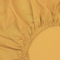 KOODI muotoonommeltu aluslakana, keltainen, 120 x 200 cm + 25 cm hinta ja tiedot | Koodi Kodintekstiilit | hobbyhall.fi
