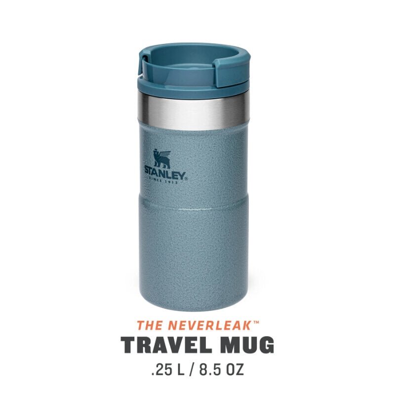 Termomuki NeverLeak Travel Mug 0,25L, vaaleansininen hinta ja tiedot | Termoskannut ja termosmukit | hobbyhall.fi