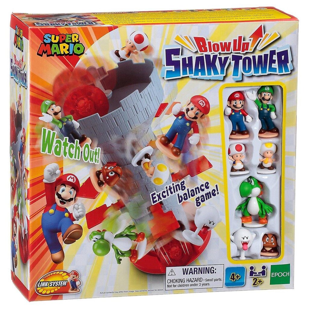 .Super Mario Blow Up! .Shaky Tower Balance Game hinta ja tiedot | Lautapelit ja älypelit | hobbyhall.fi