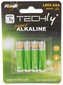 Alkaliparisto Techly 1.5V AAA LR03 4 kpl hinta ja tiedot | Paristot | hobbyhall.fi