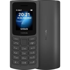 Nokia 105 4G Dual-SIM -peruspuhelin, musta hinta ja tiedot | Matkapuhelimet | hobbyhall.fi