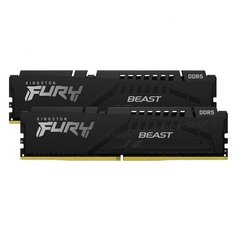 DDR5 Fury Beast Black 16GB(2 8GB)/5600 CL40 hinta ja tiedot | Kingston Tietokoneet ja pelaaminen | hobbyhall.fi