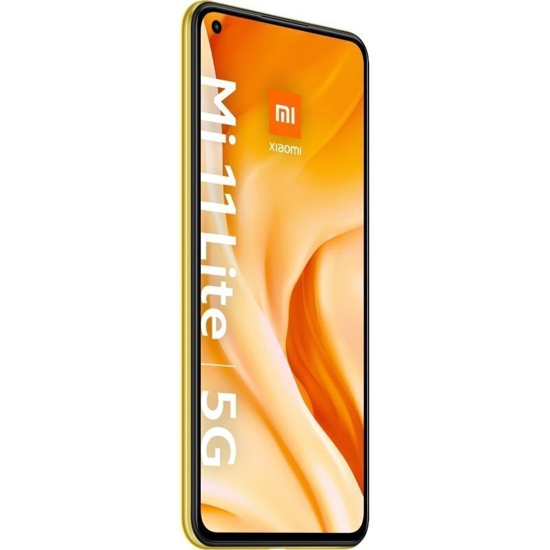 Xiaomi Mi 11 Lite 5G, 8/128 GB, Dual SIM, Citrus Yellow hinta ja tiedot | Matkapuhelimet | hobbyhall.fi