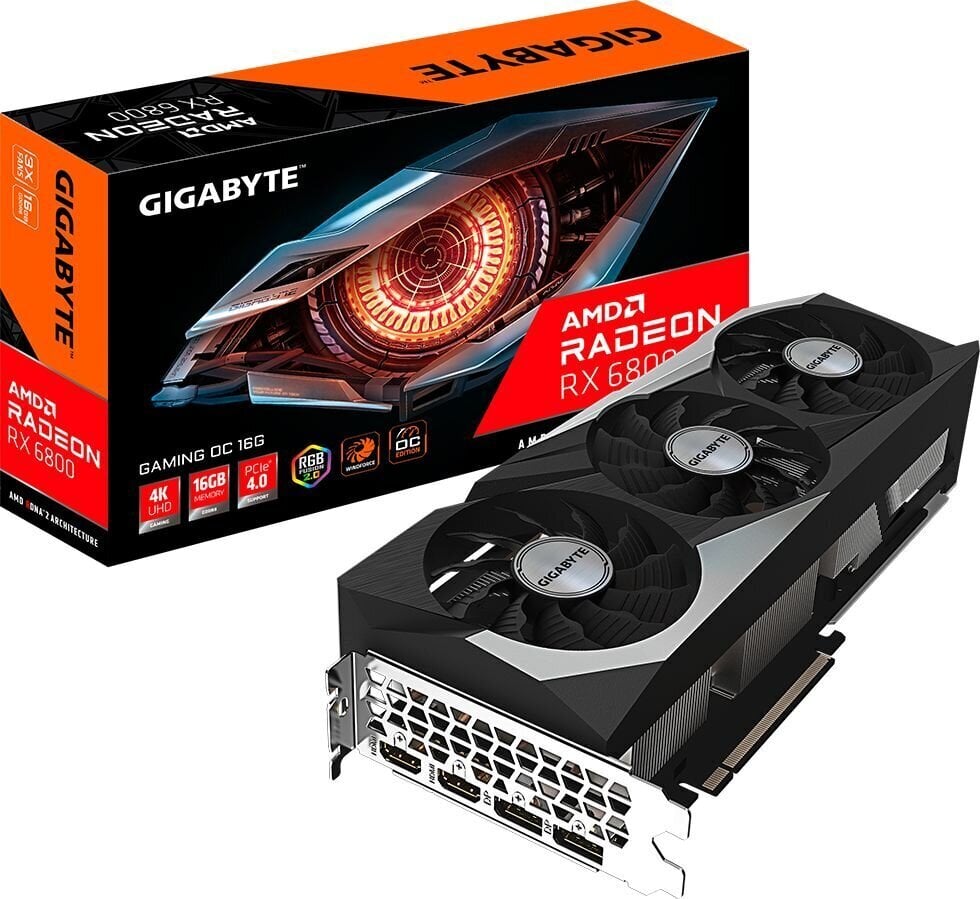 Gigabyte GV-R68GAMING OC-16GD. hinta ja tiedot | Näytönohjaimet | hobbyhall.fi