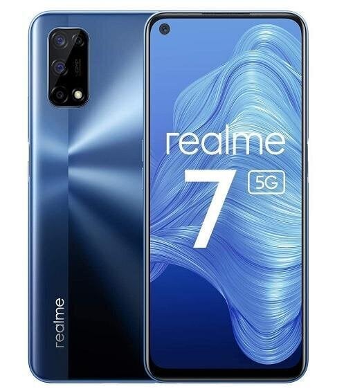 Realme 7 5G, 128 GB, kaksi SIM-korttia, sininen hinta ja tiedot | Matkapuhelimet | hobbyhall.fi