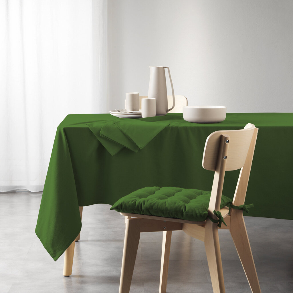 Douceur d'intérieur Mistral -pöytäliina, vihreä, 140 x 240 cm hinta ja tiedot | Pöytäliinat, tabletit ja lautasliinat | hobbyhall.fi