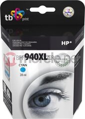 TB-muste HP OJ Pro 8000 syaani (C4907AE) -28 ml hinta ja tiedot | Mustekasetit | hobbyhall.fi