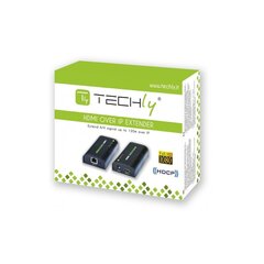 Techly HDMI Cat5e/6/6A/7 IP jopa 120 m -HDMI-laajennus hinta ja tiedot | Adapterit | hobbyhall.fi