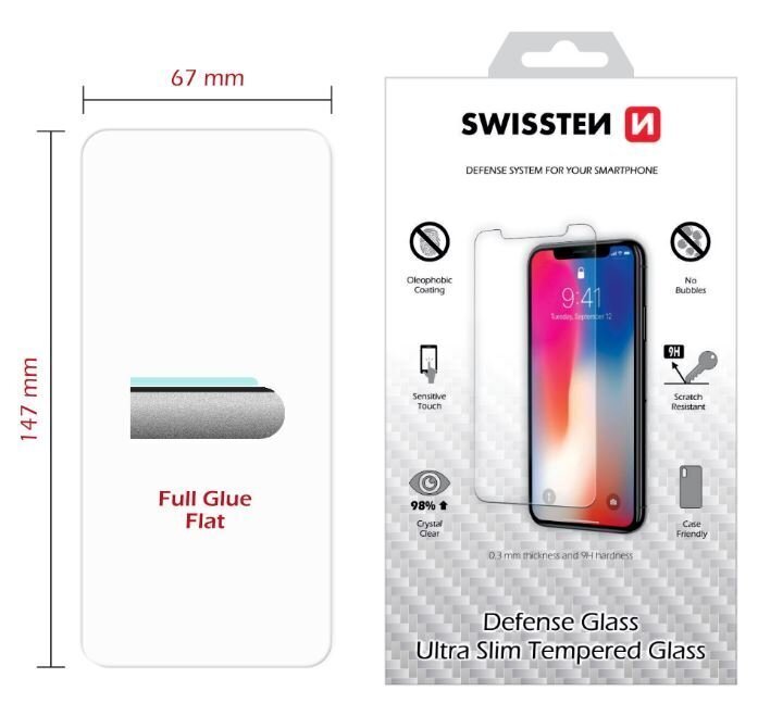 Swissten Ultra Slim Tempered Glass Premium 9H Screen Protector Samsung A515F Galaxy A51 hinta ja tiedot | Näytönsuojakalvot ja -lasit | hobbyhall.fi