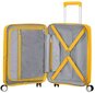 American Tourister lentolaukku Soundbox Spinner Expandable 55cm, keltainen hinta ja tiedot | Matkalaukut ja matkakassit | hobbyhall.fi