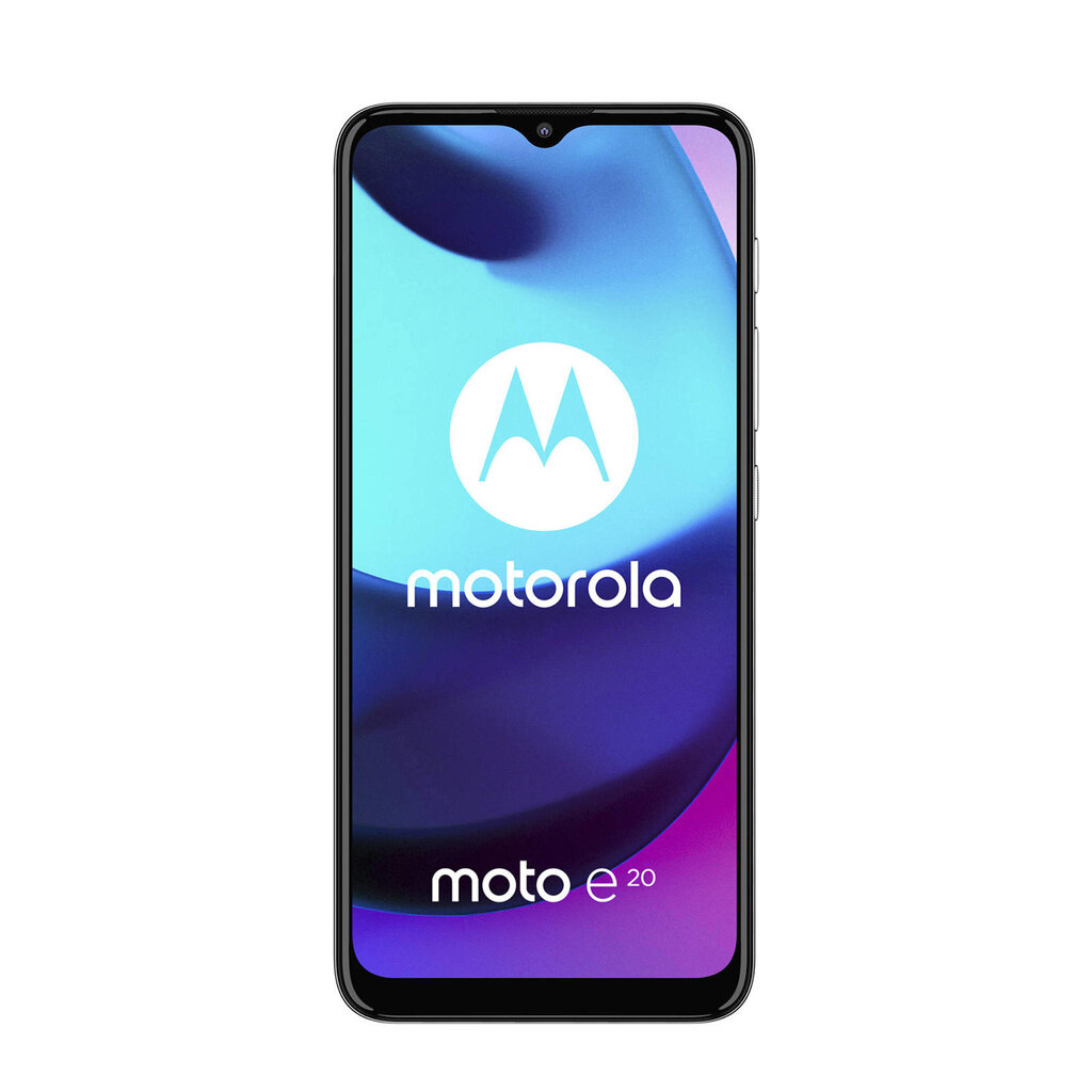 Motorola Moto E20 32GB, Dual SIM, Graphite Grey hinta ja tiedot | Matkapuhelimet | hobbyhall.fi