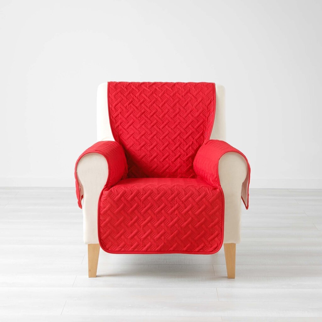 Douceur d'Intérieur Lounge -nojatuolin irtopäällinen, punainen, 165 x 179 cm hinta ja tiedot | Huonekalujen päälliset | hobbyhall.fi
