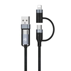 Tellur TLL155411, USB-A/USB-C/Lightning, 1 m hinta ja tiedot | Puhelinkaapelit | hobbyhall.fi