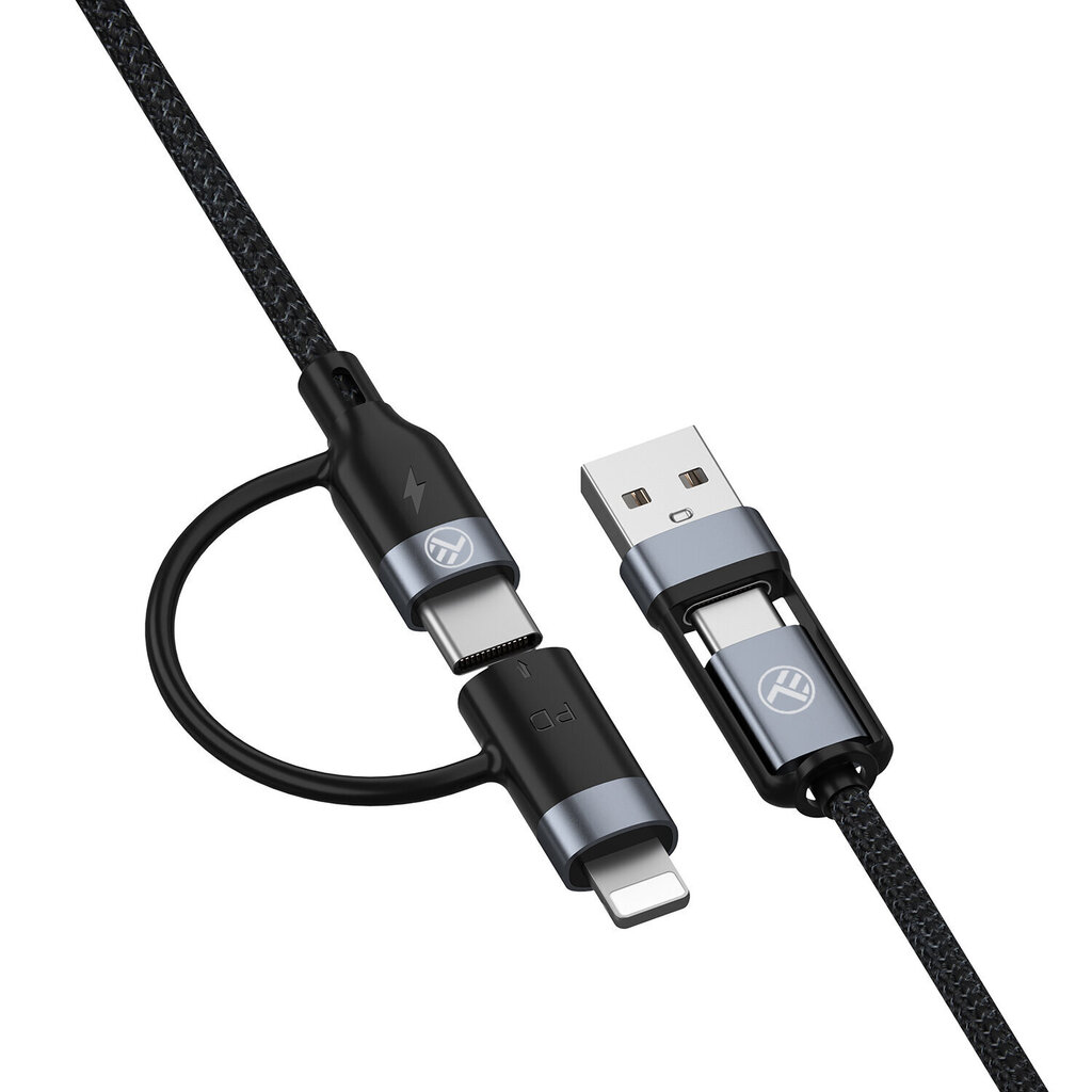 Tellur TLL155411, USB-A/USB-C/Lightning, 1 m hinta ja tiedot | Puhelinkaapelit | hobbyhall.fi