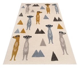 Lasten matto Happy Meerkats 120x170 cm hinta ja tiedot | Isot matot | hobbyhall.fi