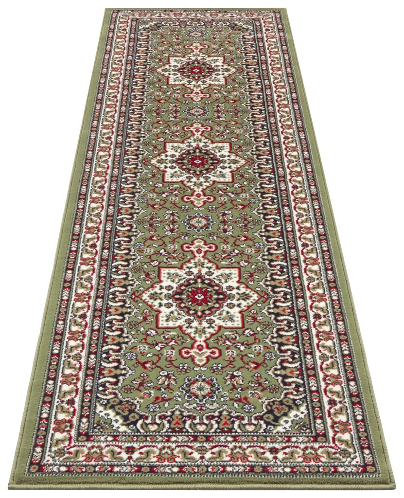 Matto Nouristan Mirkan Paroni Tabriz 80x250 cm, vihreä hinta ja tiedot | Isot matot | hobbyhall.fi