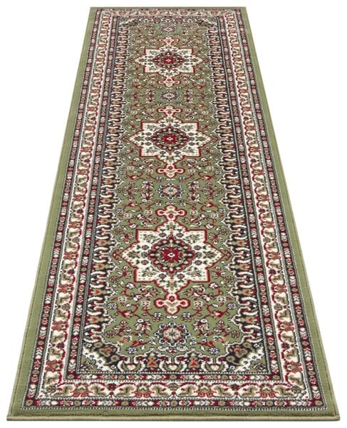 Matto Nouristan Mirkan Paroni Tabriz 80x250 cm, vihreä