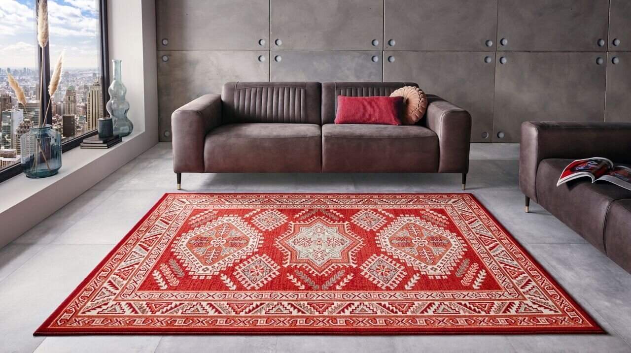 Matto Nouristan Mirkan Skazar Isfahan 160x230 cm, punainen hinta ja tiedot | Isot matot | hobbyhall.fi