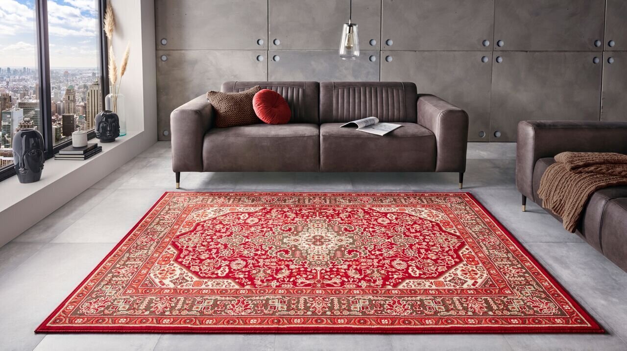 Matto Nouristan Mirkan Skazar Isfahan 200x290 cm, punainen hinta ja tiedot | Isot matot | hobbyhall.fi