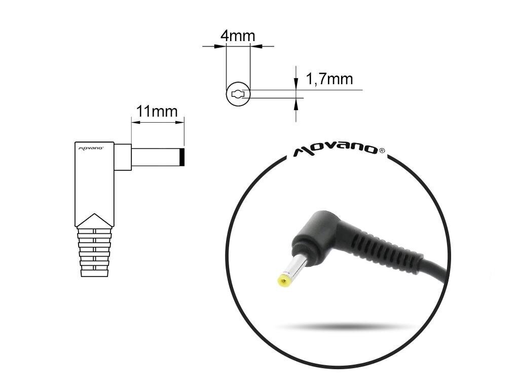 Mitsu 20V, 3.25A hinta ja tiedot | Kannettavien tietokoneiden laturit | hobbyhall.fi