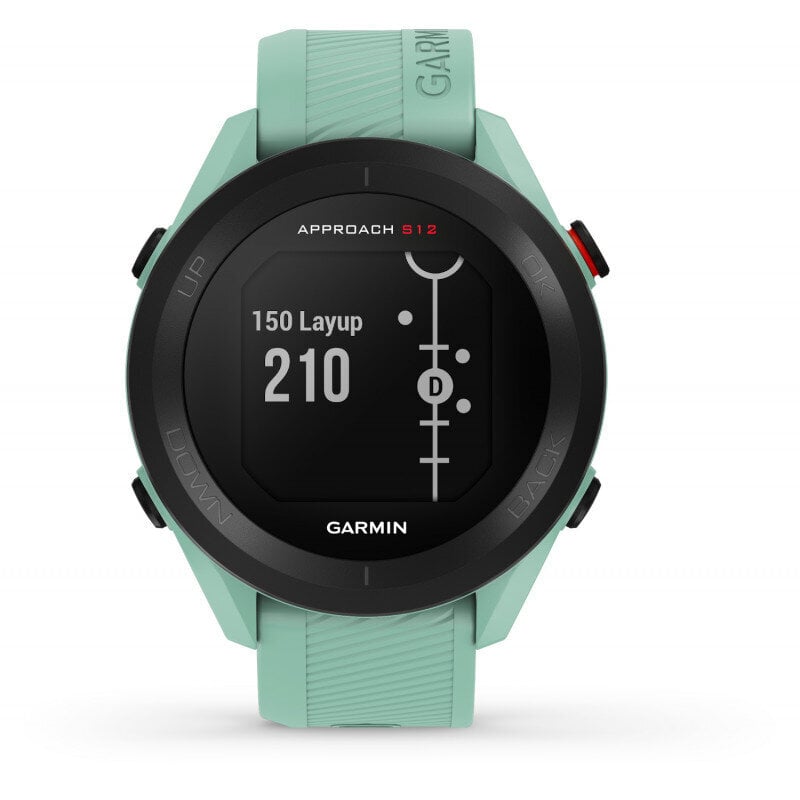 Garmin Approach® S12 - 2022 Edition Vedenvihreä GPS-golfkello 010-02472-15 hinta ja tiedot | Aktiivisuusrannekkeet | hobbyhall.fi