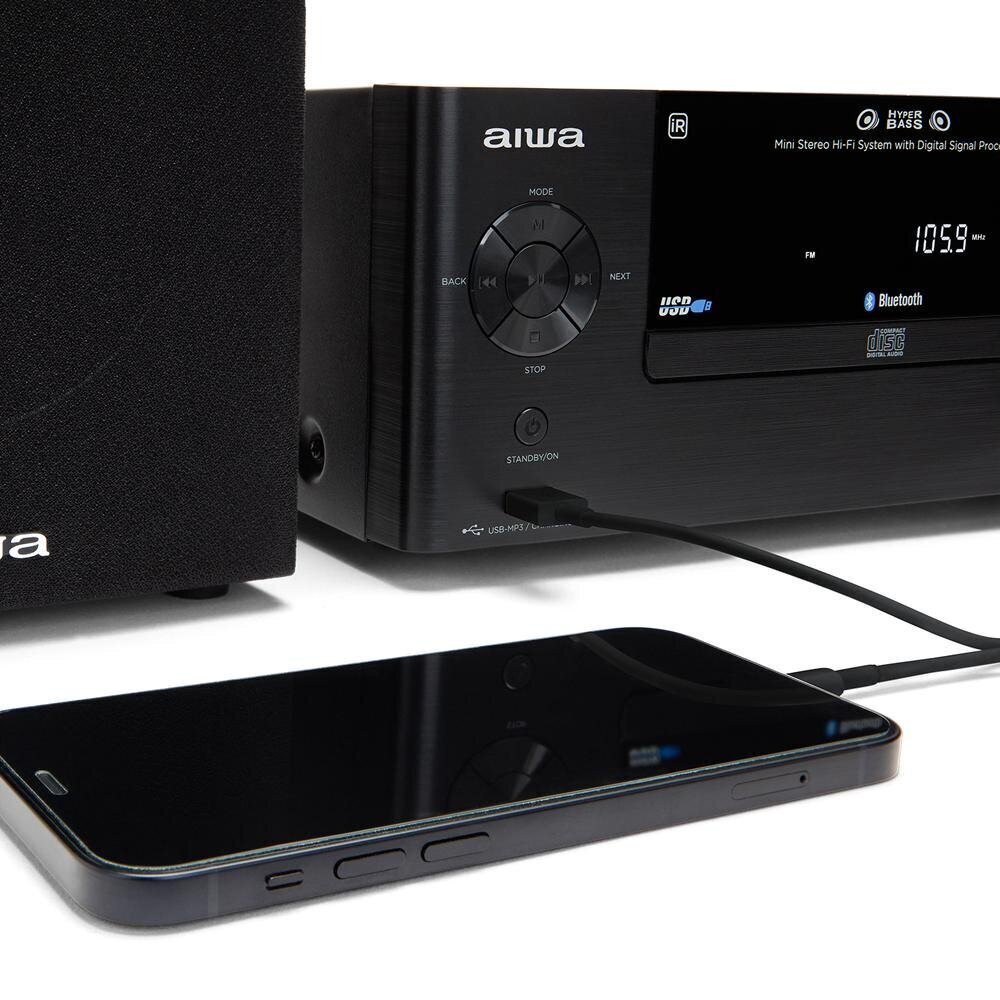 Aiwa MSBTU-500 black hinta ja tiedot | Stereojärjestelmät | hobbyhall.fi