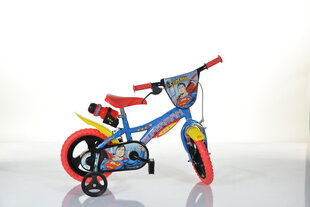 Dino bikes Superman 12" lastenpyörä, sininen/punainen/keltainen hinta ja tiedot | Superman Pyörät, potkulaudat, rullaluistimet ja skeittilaudat | hobbyhall.fi