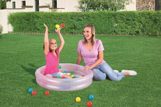 Bestway Ball Pit Play puhallettava allas, 91x20 cm, palloilla hinta ja tiedot | Uima-altaat | hobbyhall.fi