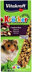 Hamsterin herkkutikku pähkinöillä ja rusinoilla Vitakraft Kracker Traube & Nuss, 2 kpl. hinta ja tiedot | Jyrsijöiden ruokinta | hobbyhall.fi