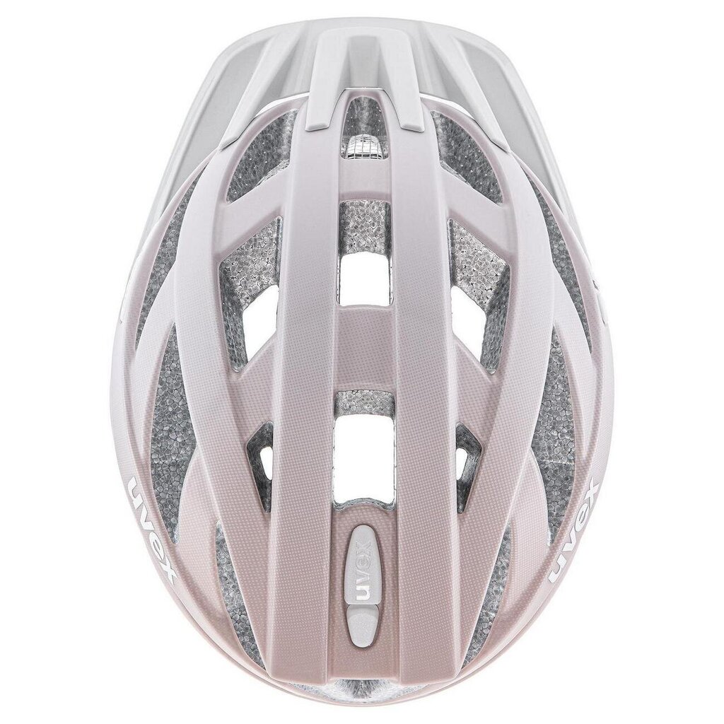 Pyöräilykypärä Uvex I-vo CC, koko 56-60 cm, harmaa / pinkki + Pyöräilykypärän valo Uvex LED i-vo hinta ja tiedot | Kypärät | hobbyhall.fi