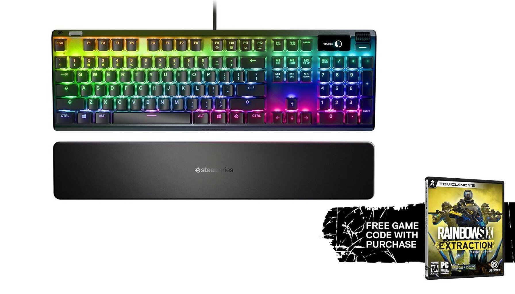 SteelSeries Apex 7 RGB US Gateron Brown Switches hinta ja tiedot | Näppäimistöt | hobbyhall.fi